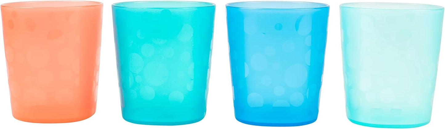 Dr. Brown's Toddler Tumblers, Stackable Open Training Cups, BPA-Free, 18m+, 4-Pack