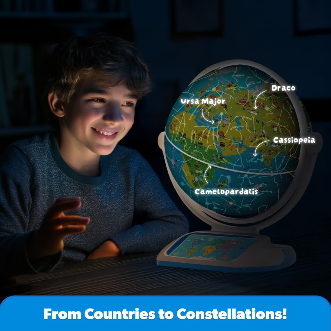 PlayShifu Globe for Kids– Orboot Earth: Interactive Kids Globe with 1000+ Facts on Animals, Places & Monuments | Tech-Powered Learning Toy & STEM Gift for Kids Ages 4–10