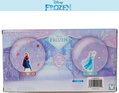 Disney Frozen Snow Globe Kit, DIY Snow Globe, Includes 2 Globes, Glitter, Sequins, Stickers – Elsa and Anna