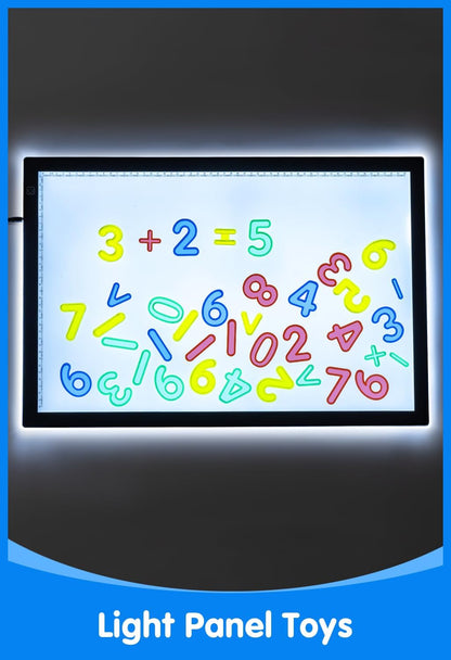 78 Pcs Translucent Lowercase Letters - Plastic Alphabet Letters - Light Table Play and Early Learning Manipulatives