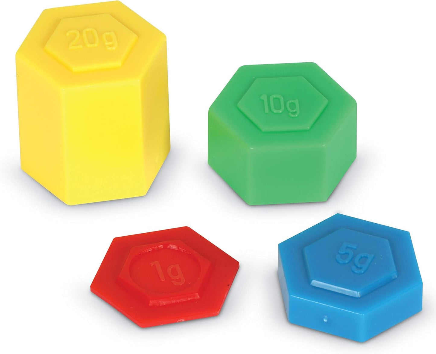Learning Resources Hexagram Weights - Set of 54 Pieces, Ages 8+, Math Manipulatives for Kids, Teacher Supplies, Back to School, Classroom Must Haves