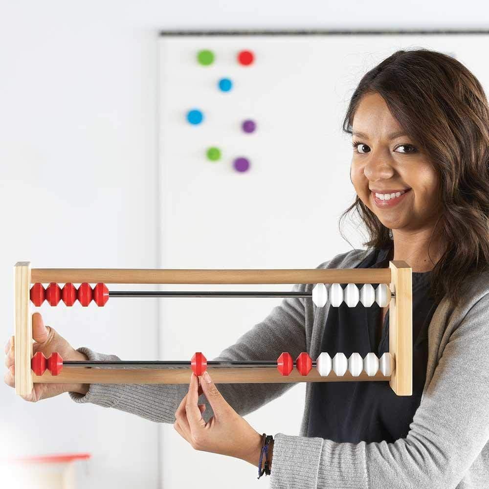 hand2mind Demonstration 20 Bead Rekenrek Classroom Set, Abacus for Kids Math, Math Manipulatives Kindergarten, Counting Rack for Kids, Counters for Kids Math, Kids Educational Toys (Set of 26)