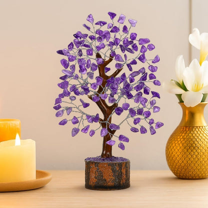 ANAYA AGATE 7 Chakra Healing Crystal Tree of Life Kit, Bracelet, Pendant, Necklace, Feng Shui Money Bonsai Tree, Positive Energy for Women, Mom, Sister and Housewarming Decoration