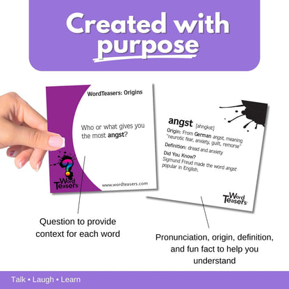 ? WORD TEASERS Junior - Vocabulary Word Game for Kids 8+ - Fun Family Conversation Starters - Reading Games for Elementary & Middle School - 150 Vocabulary Flash Cards/Conversation Cards