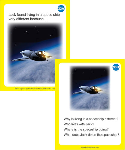 Super Duper Publications | Predict A Story Flash Card Fun Deck | Educational Learning Resource for Children