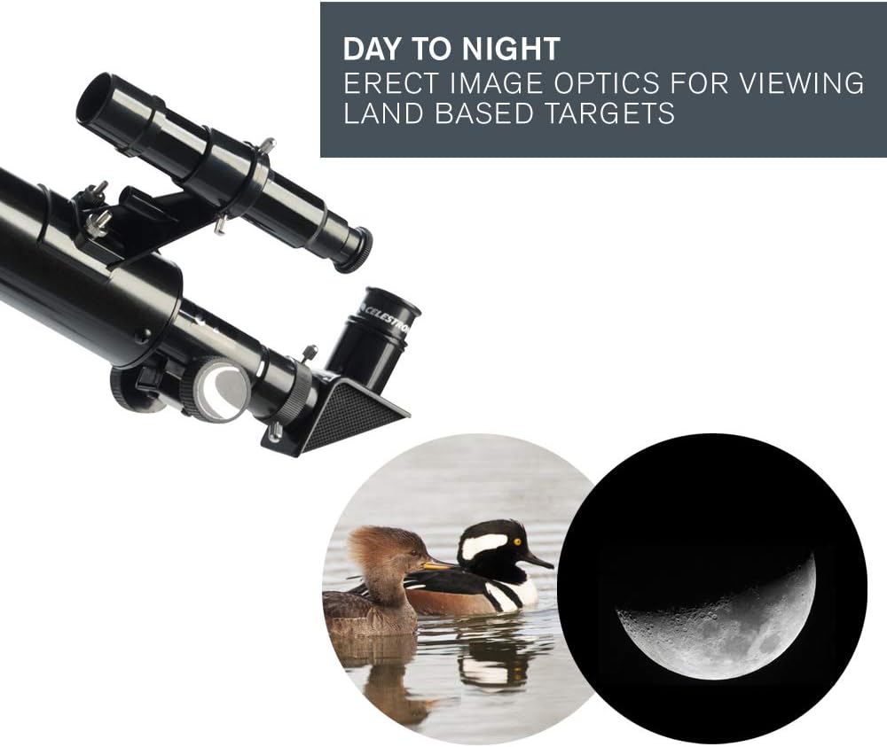 Celestron - PowerSeeker 50AZ Telescope - Manual Alt-Azimuth Telescope for Beginners - Compact and Portable - Bonus Astronomy Software Package - 50mm Aperture