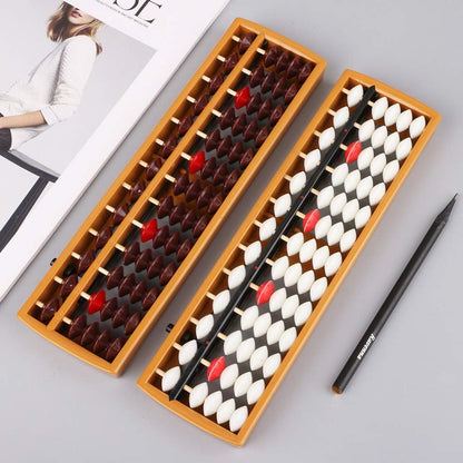 Portable Japanese 13 Digits Column Abacus Soroban Caculating School F Soroban Japanese
