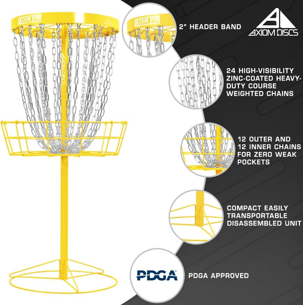 Axiom Discs Pro 24-Chain Disc Golf Basket