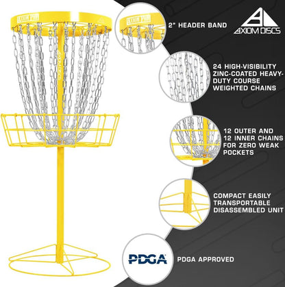 Axiom Discs Pro 24-Chain Disc Golf Basket