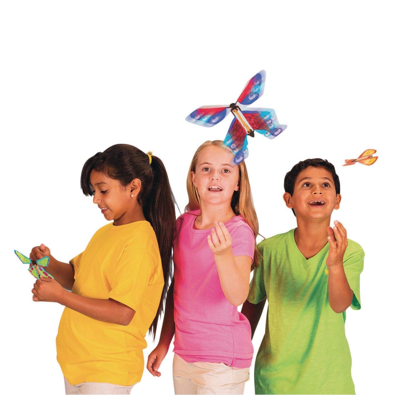 S&S Worldwide Magic Butterflies (Pack of 24) - 4.5" White Paper Butterflies in Assorted Styles