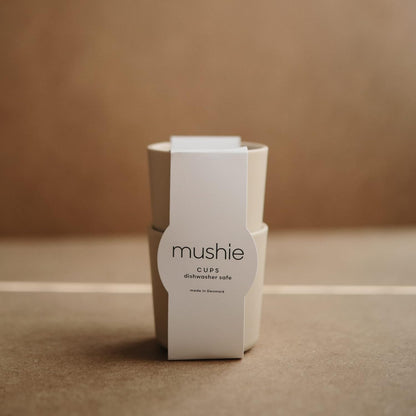 mushie Dinnerware Cups For Kids | Made in Denmark, Set of 2 (Ivory) - Colors B