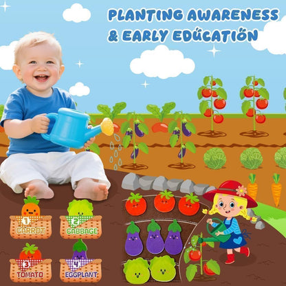 Farm Busy Book for Toddlers 1-3, Busy Board for 1 Year Old, Barn Animals Quiet Books with Finger Puppets, Portable Travel Learning Educational Montessori Toys for 1 Year Old Birthday Gifts Christmas