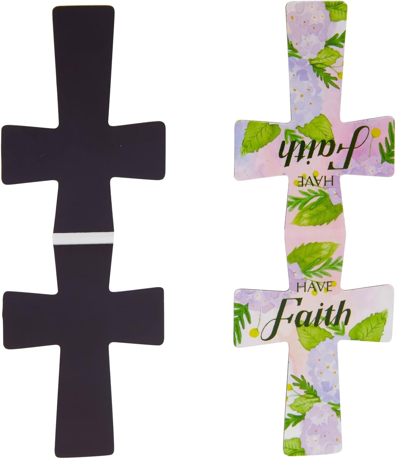 Magnetic Christian Bookmarks - Magnetic Cross Page Holders for Bibles - Inspirational Bookmarks for Women - Page Magnets for Your Bible - 2.25 x 1.6 in, Pack of 12, Multicolor