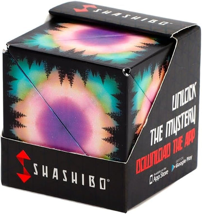 Shashibo Shape Shifting Box - Award-Winning STEM Fidget Toy with Ultra Strong Magnets - Puzzle Cube Transforms Into 100+ Shapes, Perfect Sensory Gift for Kids, Teens, and Adults (Blue Planet)