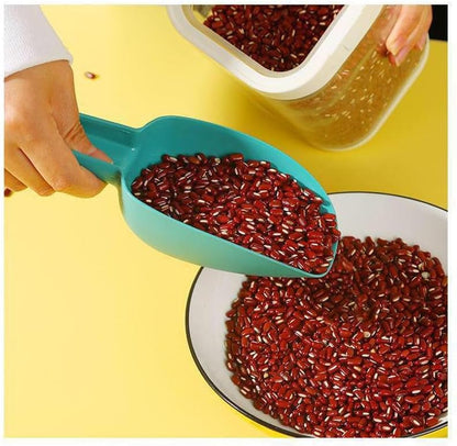 Set of 4 Plastic Ice Scoops, Kitchen Multipurpose Food Scoops for Canisters, Freezer, Flour, Dry Foods, Coffee Beans, Pop Corn, Pet Food (Mix 4 (Set of 4), 150ml, BPA-Free, Dishwasher Safe)