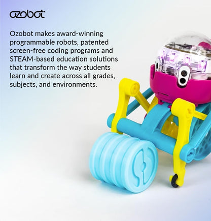 Ozobot Crawler for Evo Robot, Interactive Programming Accessory, Enhances STEM Education, Develops Critical Thinking, Ideal for Kids Ages 8 to 13, Surprise Colors, 6 Kits, Evo Required Not Included