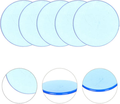 100pcs Blue Bingo Chips Acrylic Counting Chips for Night and Classroom Math Activities Poker Tokens Group Game Counters
