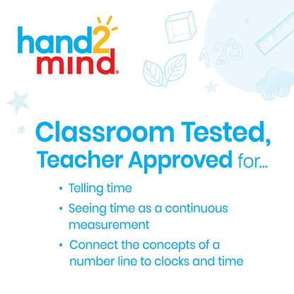 Learning Resources 24-Hour Number Line Clock Single Student Set