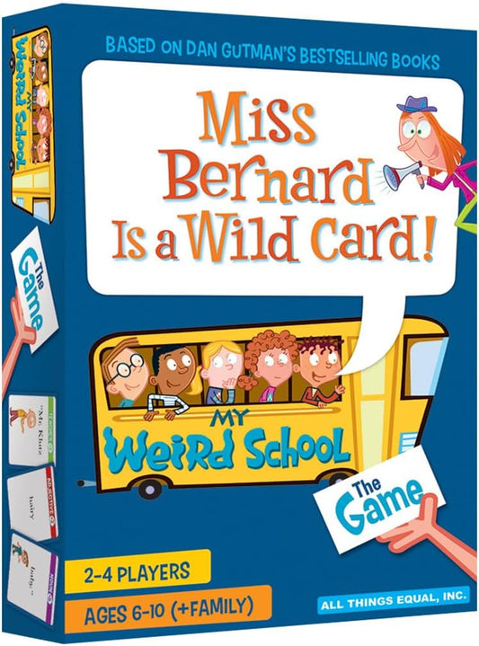 THE OFFICIAL MY WEIRD SCHOOL GAME - MISS BERNARD IS A WILD CARD, Fun Educational Game for Elementary School Kids, 2-4 Players, Ages 6-10 and Family