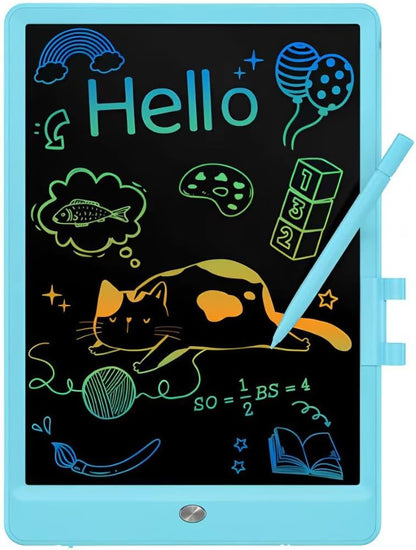 Kids LCD Writing Tablet, 10.5 Inch Colorful Electronic Board Drawing Pad, Electronic Erasable Doodle Tablet for Boys Girls Gifts for Toddler Educational Travel Birthday(Pink)