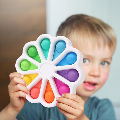 Pop Fidget Sensory Toys for Toddlers 1-3, Montessori Toys for 1 2 3 Year Old, Toddlers Push and Popping Bubbles Digits Number Learning Sensory Preschool Toy