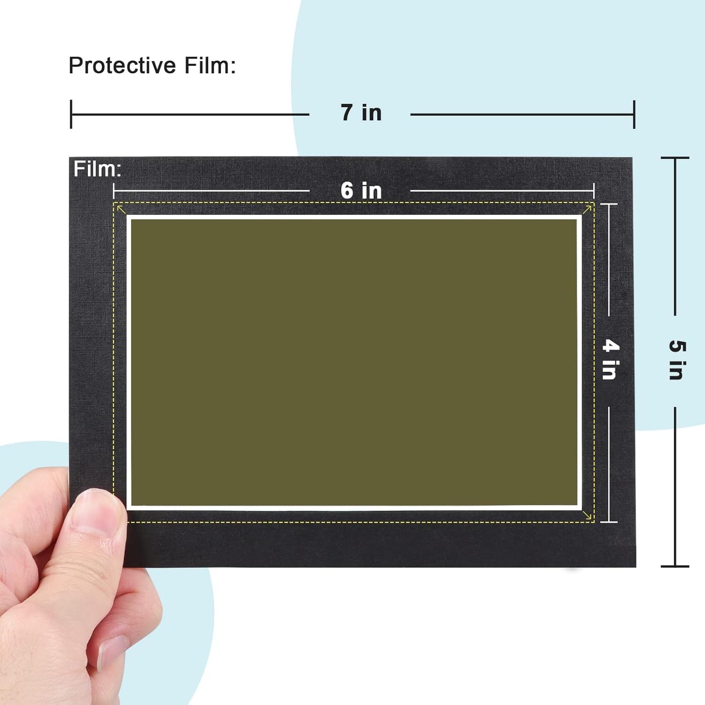 4 x 4 Inch Magnetic Field Viewing Film, Magnetic Field Viewer, Magnetic Flux Display, Magnet Pattern Detector, See Magnetic Field for Scientific Project (4 * 4 Inch)