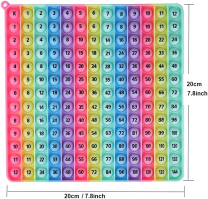 Multiplication Game Table 12 X 12 Math Flash Cards 3rd Grade Fingertip Fidget POP Toy Board Create a Variety of Multiplication additions for Teachers