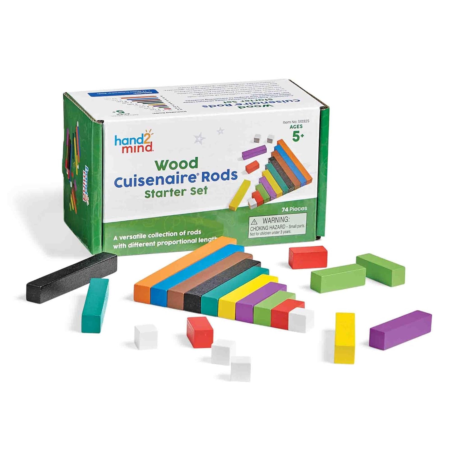 hand2mind Wooden Cuisenaire Rods Classroom Set, Teaching Fraction Bars, Montessori Math Manipulatives, Math Teacher Must Haves Elementary, Kindergarten Homeschool Supplies (15 Sets of 74)