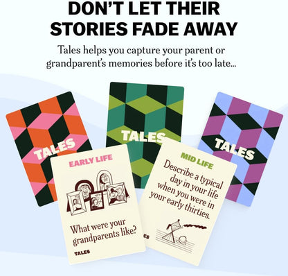 TALES 150 Conversation Cards, Friends Edition, Fun Friend Games for Adults, Teens, Kids, Perfect for Parties, Game Nights, Gifts & Gatherings, Conversations with Friends, Meaningful Connections