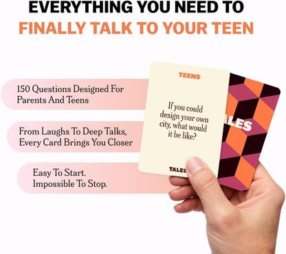 TALES 150 Conversation Cards, Friends Edition, Fun Friend Games for Adults, Teens, Kids, Perfect for Parties, Game Nights, Gifts & Gatherings, Conversations with Friends, Meaningful Connections