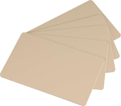 Pack of 100 Premium Yellow Gold CR80 PVC Cards | 30 mil by easyIDea