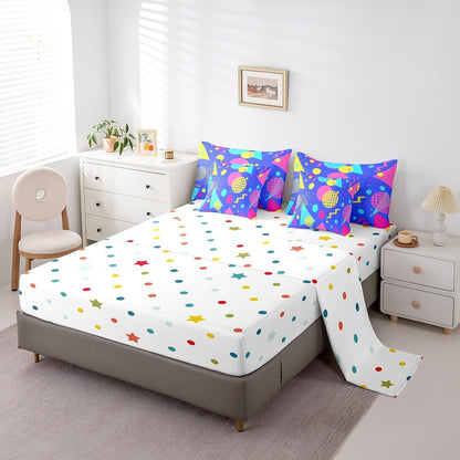 Erosebridal Chemical Equation Bed in a Bag Queen Comforter Set 7 Piece,Chemistry Bedding Sets Science Students Learning Gift Sheet Set with Comforter,Molecular Formula Education Bed Set - Colors B
