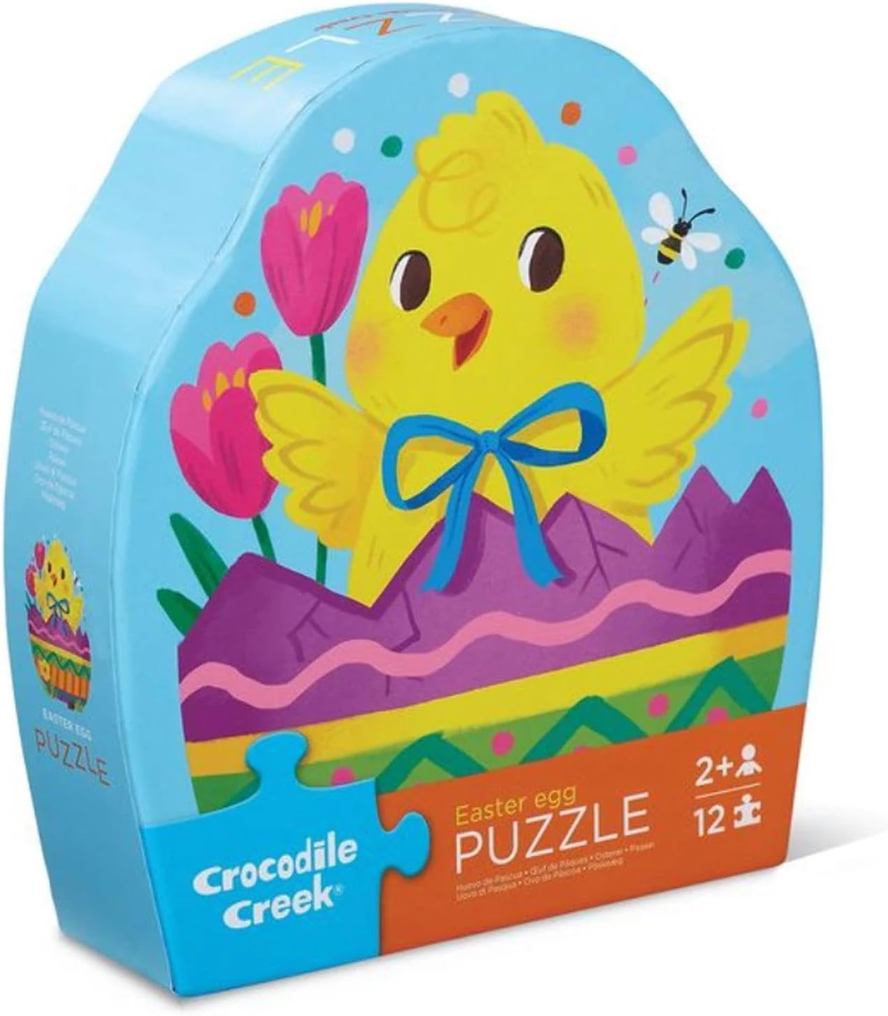 Crocodile Creek 12-Piece Mini Jigsaw Puzzle - Fun Floor Puzzles for Kids Ages 2-4 and Up - Heavy-Duty Shaped Box for Storage - Fire Truck - 12" x 9" Finished