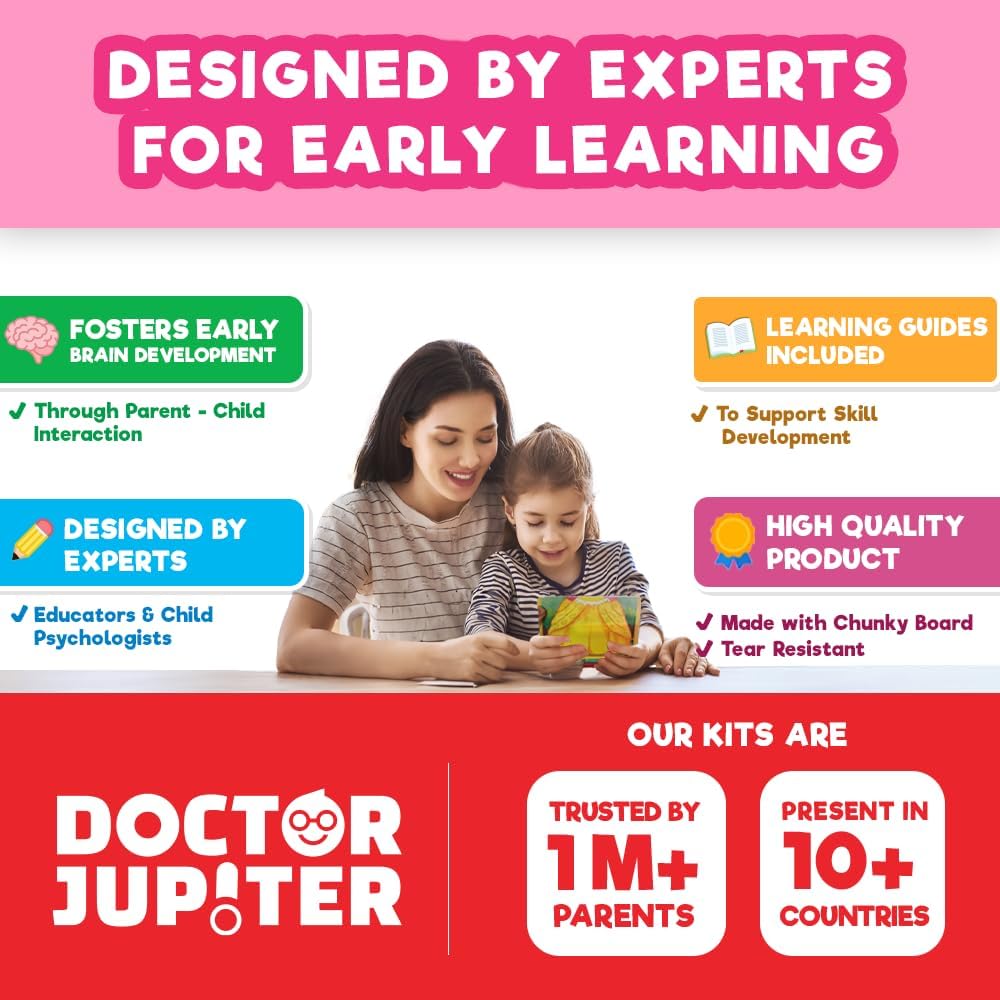 Doctor Jupiter My First Montessori Busy Book for Toddlers 1+ Year Olds | Preschool Learning Activities - Educational Travel Toys | Birthday Gift for Girls Ages 1,2,3
