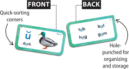 Teacher Created Resources Vowels and Vowel Teams Flash Cards Deluxe Set (EP62108)