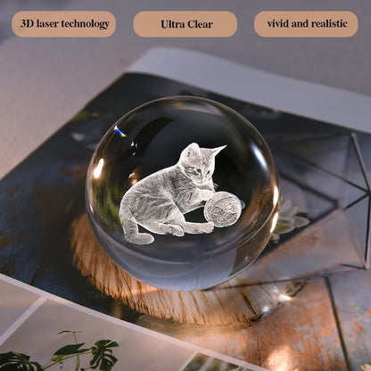 3D Solar System Crystal Ball Universe Glass Ball Space Astronomy Gift Planets Model Science Astrophysics Gifts Solar System Night Light Glass Globe Decor with 12 Colorful Modes Light Base