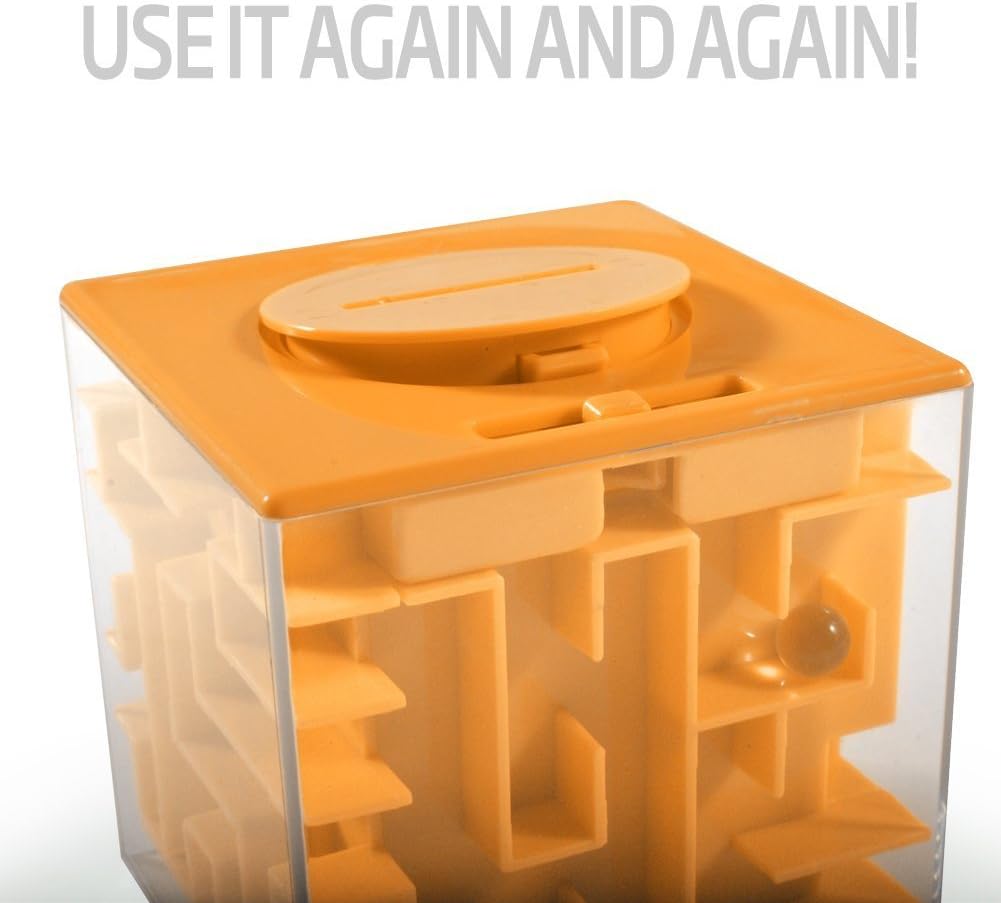 Trekbest Money Maze Puzzle Box - A Fun Unique Way to Give Gifts for Kids and Adults (Green)