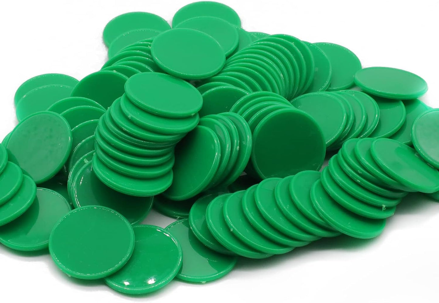 Set of 100 Opaque Plastic Learning Counters Mini Poker Chips Game Tokens with Storage Box (Black+White+Blue+Purple, 1 Inch)
