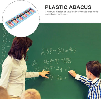 VICASKY Chinese Abacus for Kids Math - 17-Column 5-Beads Mental Arithmetic Calculating Tool for Students - Educational Number Counting Toy for Classroom and Home