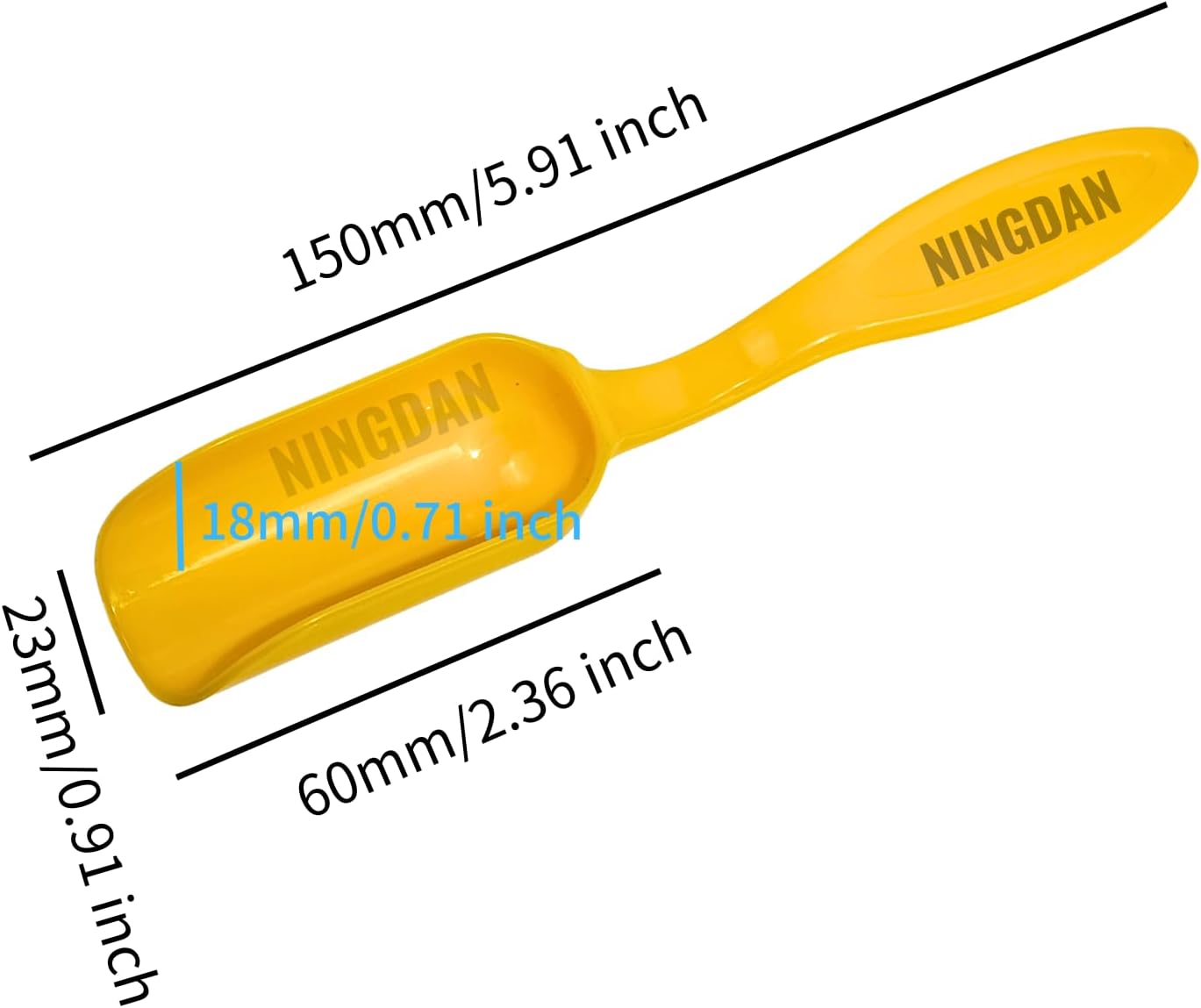 10Pcs NINGDAN Mini Shovel,Plastic Mini Gardening Shovel Spoons Soil Scoops,Cultivation Digging Transplanting Tools for Succulents Potted Flowers,Milk Powder/Coffee Beans Scoops (5 Colors)