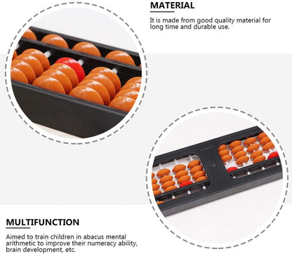 Ipetboom Kids Tools 2Pcs Abacus for Kids Math, Abacus Chinese Japanese Calculator Counting Tool Math Calculating s Educational Learning for Adults, 22x6cm s Counters