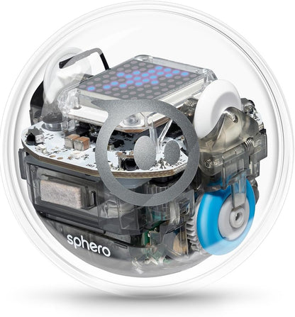 Sphero Bolt+: Coding Robot – Program with Draw, Blocks, Python & Javascript – Animated LCD Screen – Ages 8+ – Durable, Qi Charging, Waterproof