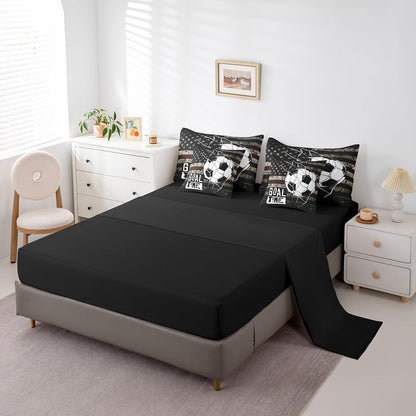 Erosebridal Chemistry Comforter Set with Sheets Full Size Periodic Table of Elements Bed in A Bag 7 Piece Science Chemistry Lovers Bedding Set for Kids Boys Children Bedroom Modern Black Bed Sets