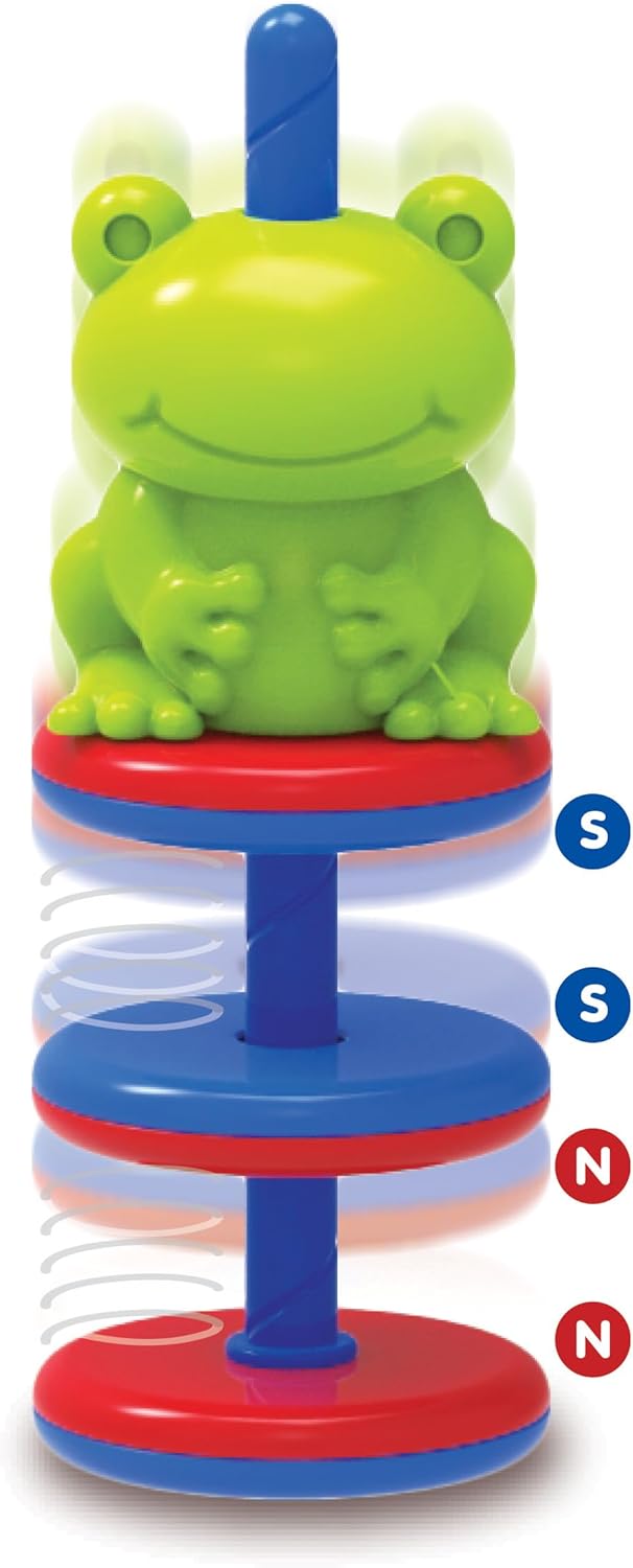 4M KidzLabs Fun Magnet Science Kit (1 Pc.) - Hands‑On Magnet Learning Set with Magnet, Vehicle & Frog Toy - Perfect for STEM Learning, Science Exploration & Educational Play for Kids