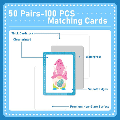 gisgfim 100 PCS Memory Matching Game Famous Paintings Concentration Memory Card for Adults Learning Educational Game A Fun & Fast Artworks Theme Matching Games