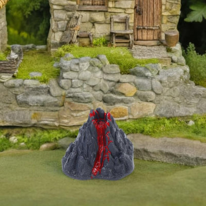 MERRYHAPY Realistic Mini Volcano Model with Erupting Lava Effect for Kids Science Experiments Classroom Demonstrations and Desktop Volcano Decoration 3.14X2.75X2.36In