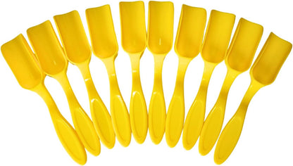 10Pcs NINGDAN Mini Shovel,Plastic Mini Gardening Shovel Spoons Soil Scoops,Cultivation Digging Transplanting Tools for Succulents Potted Flowers,Milk Powder/Coffee Beans Scoops (5 Colors)