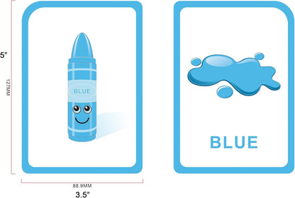 Alphabet Flash Cards for Toddlers: Teach Toddler ABC Letters & Words, 52 Double-Sided Uppercase and Lowercase Letters Cards - Preschool Learning