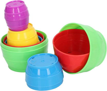 Kikumi 10 Pieces Nesting Stacking Cup Brain Training Educational Interactive Stacking Cup Toy for Toddlers