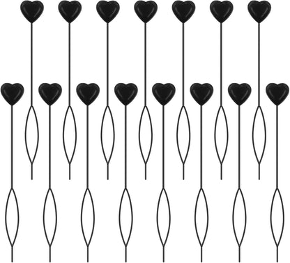 15 Pcs Quick Beader Hair Tool Set,Hair Loop Styling Tool Flexible French Threader Braids Loop Plastic Hair Pull Through Tool for Women Girls Kids(Black)